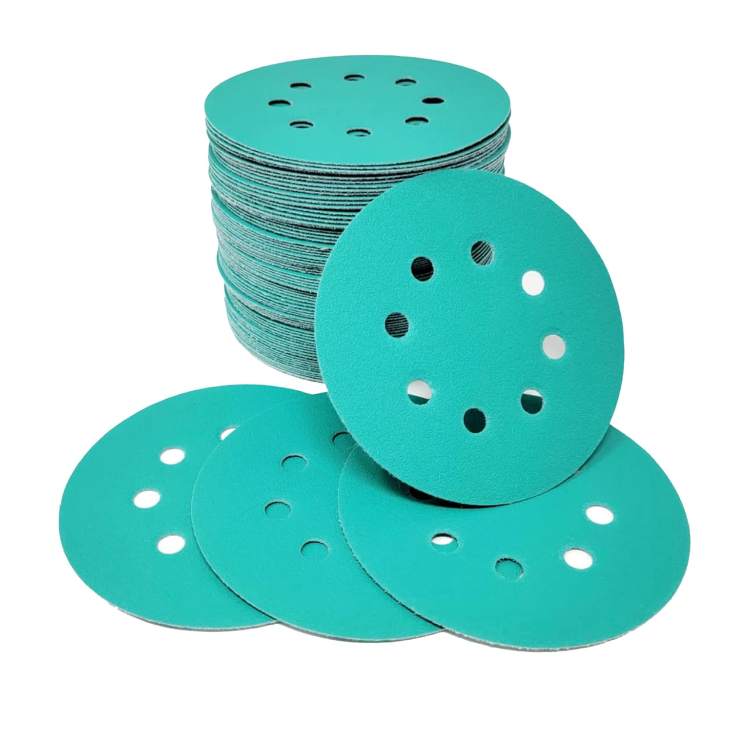 Disques abrasifs 5 po 8 trous série Green