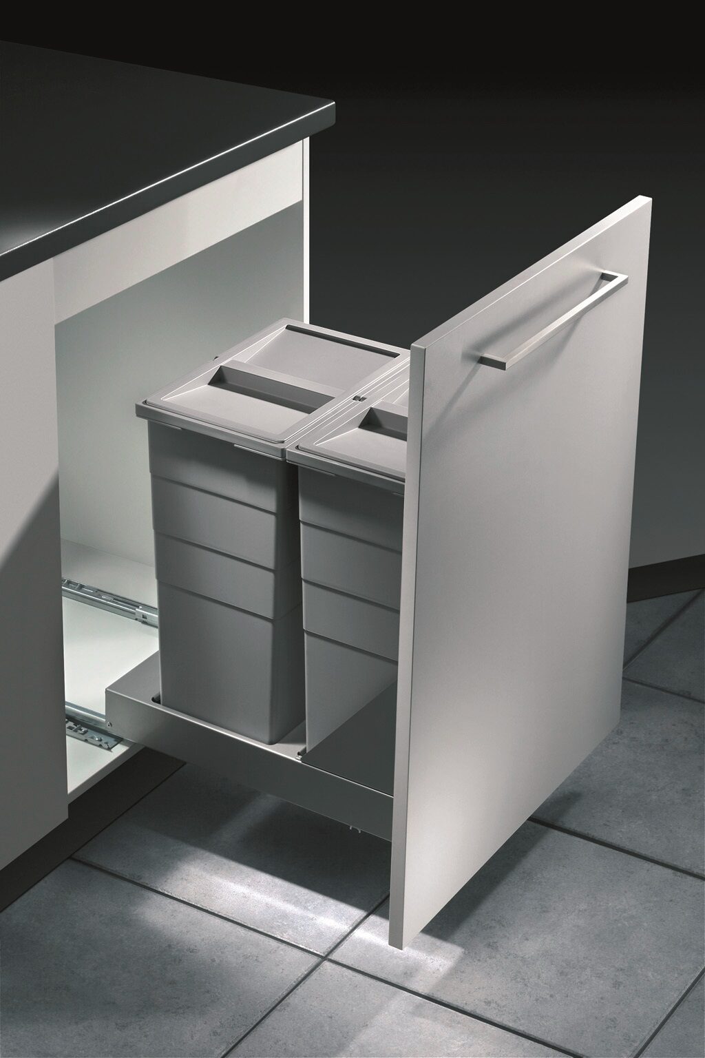 Centre de recyclage à montage par le bas 2 x 29 L